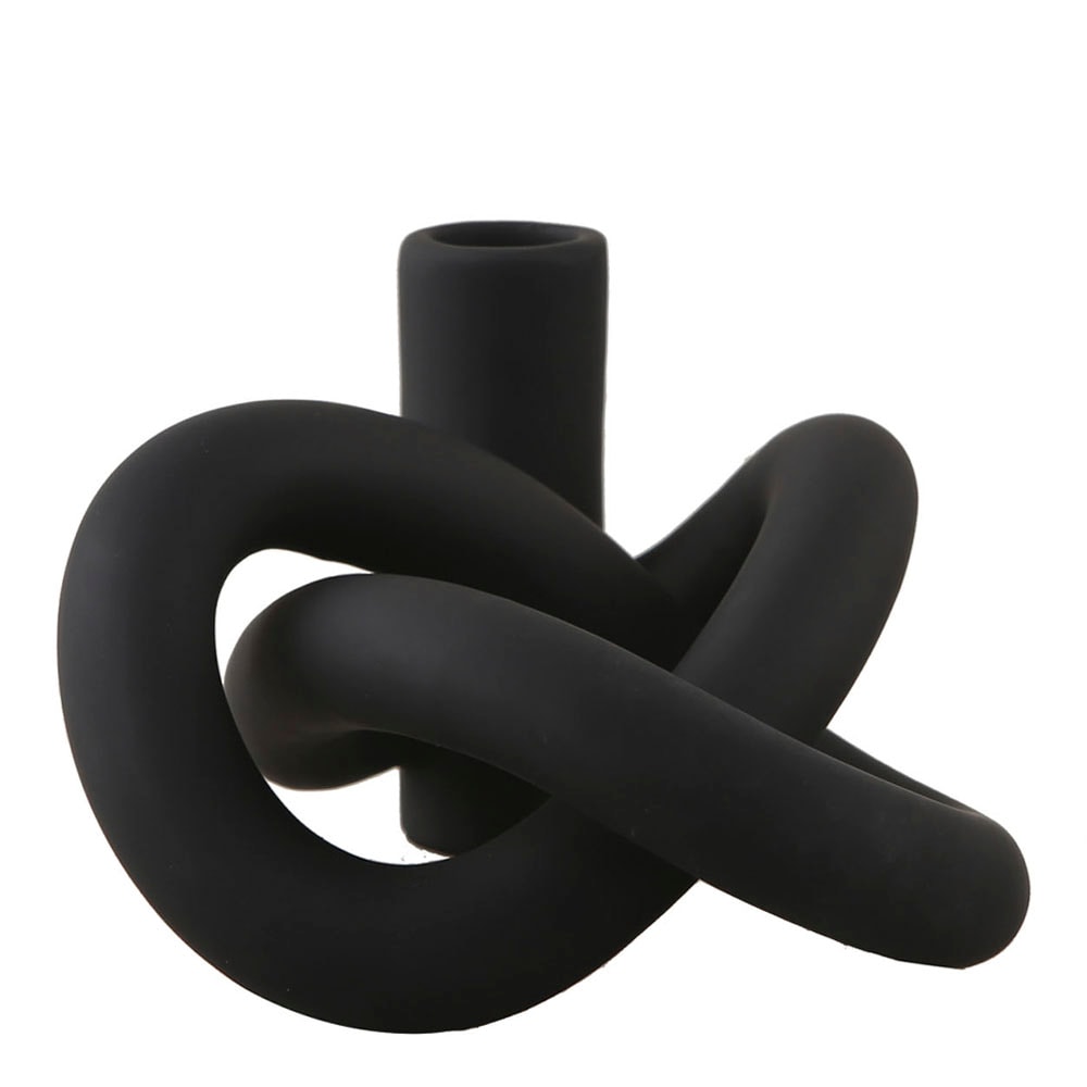 Lykke Ljusstake 10 x 14 cm Svart