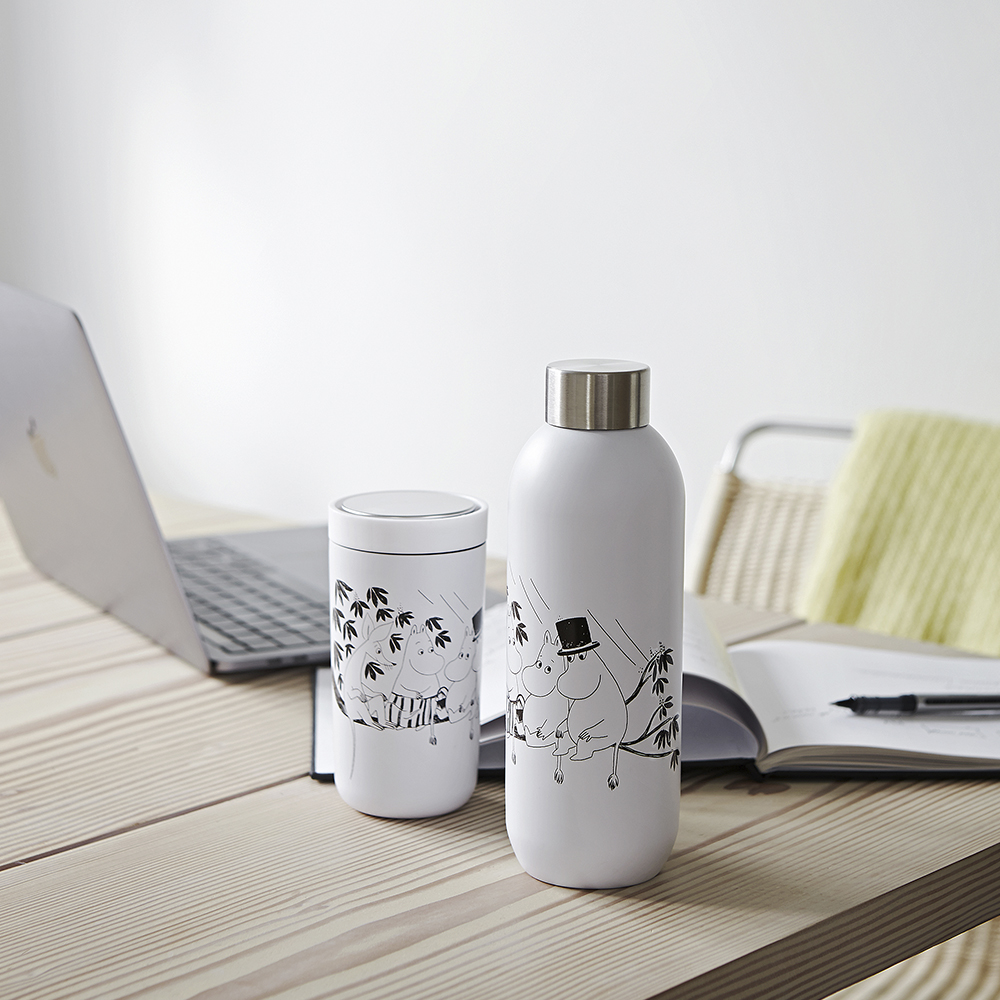 Mumin Keep Cool Dricksflaska 75 cl Soft White