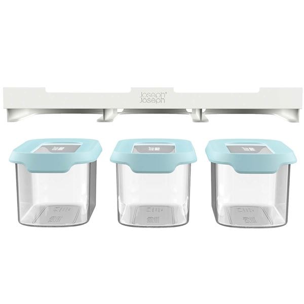 Cupboardstore Förvaringsset 90 cl 3-Pack Klar/Blå