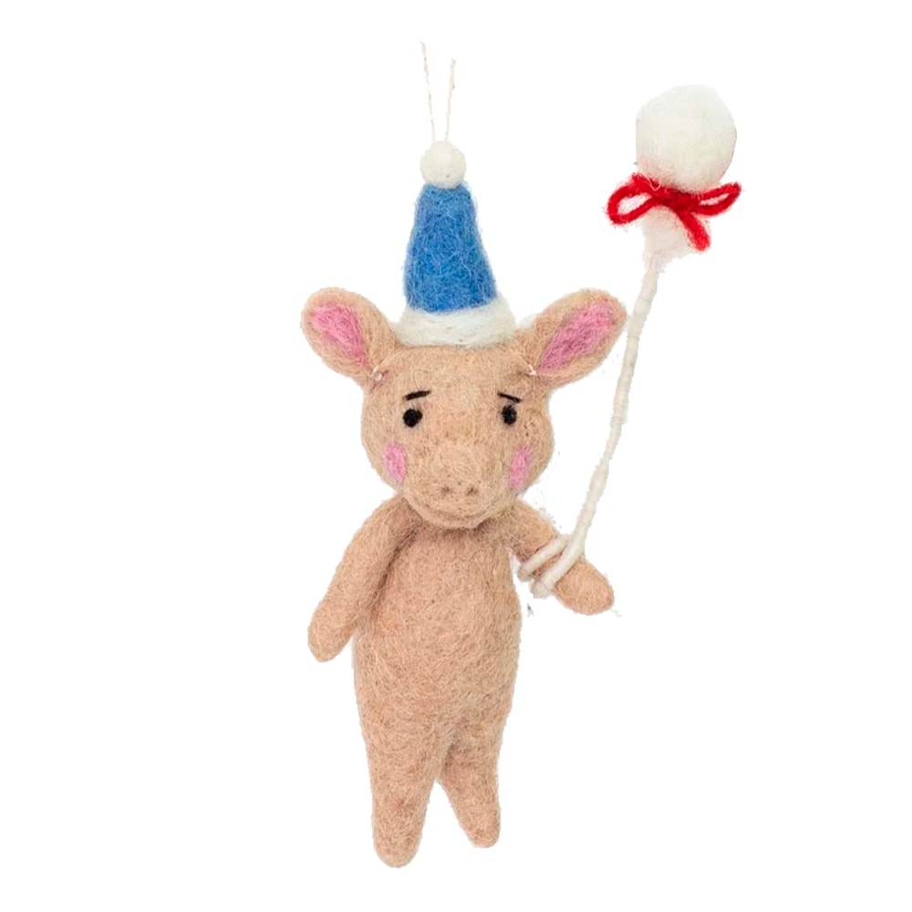 Julhänge Julgris 16 cm Beige