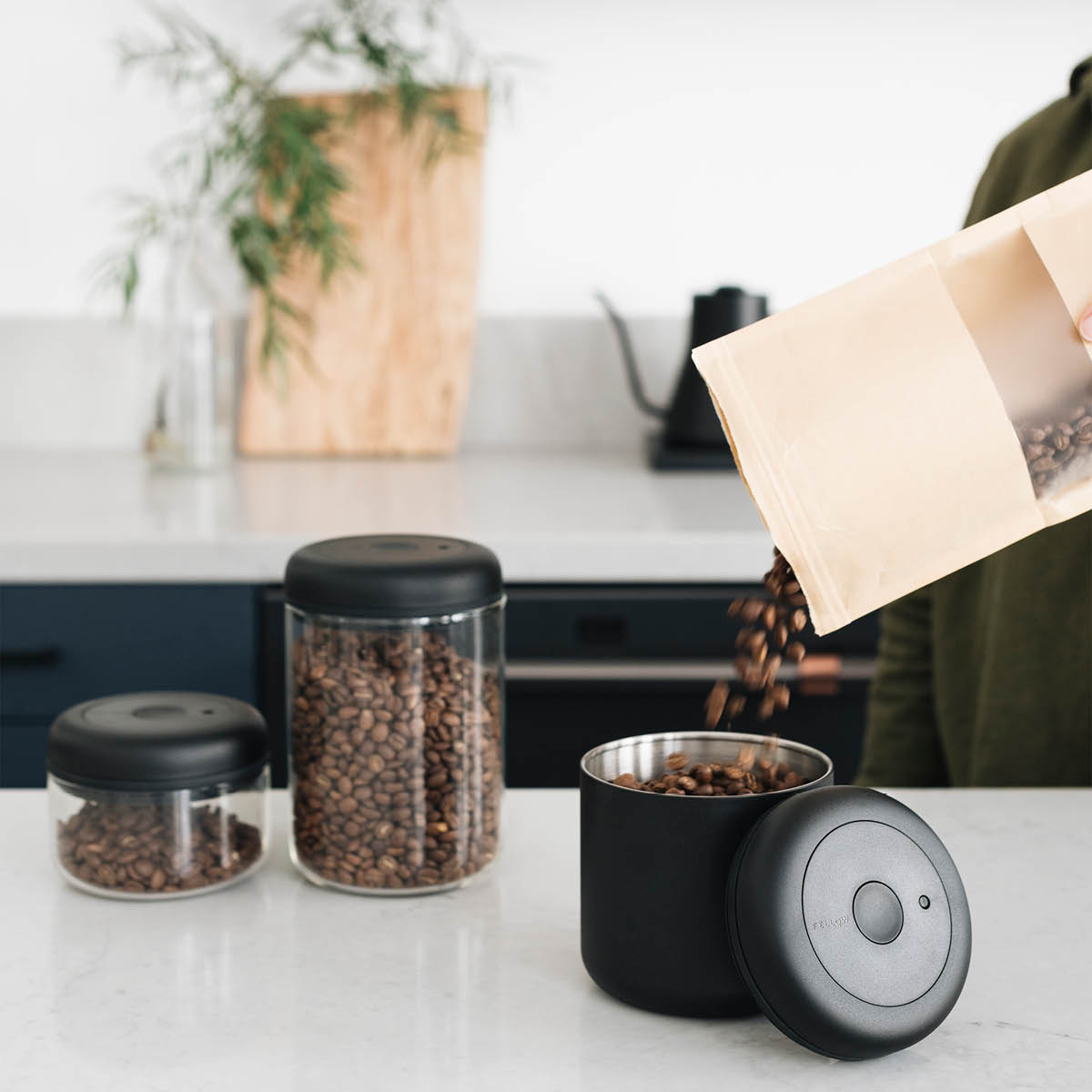 Atmos Vakuum Förvaringsburk 70 cl Svart