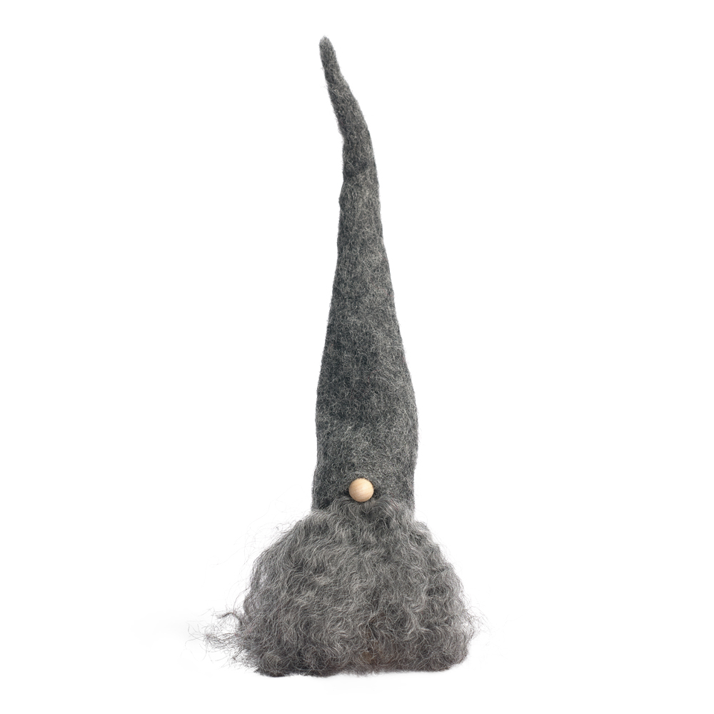 Skäggtomte Gotland Liten 25 cm Grå