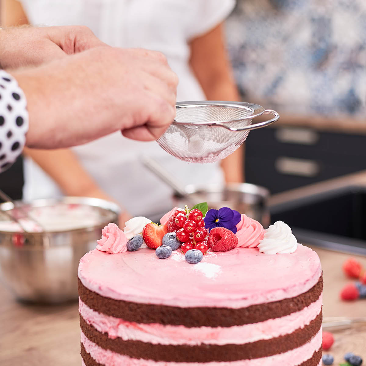 Sil finmaskig Stål 16 cm