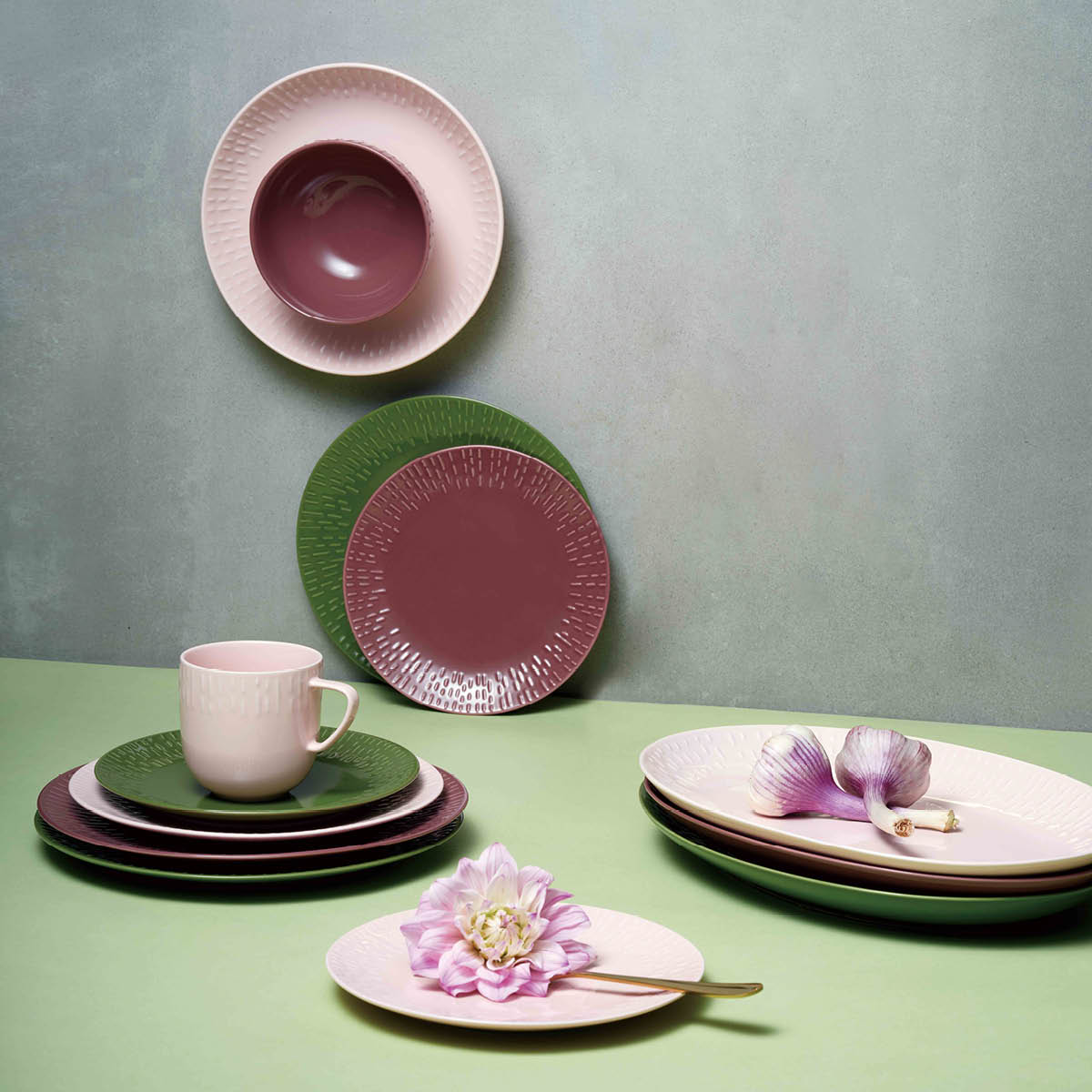 Confetti Desserttallrik 21 cm Bordeaux