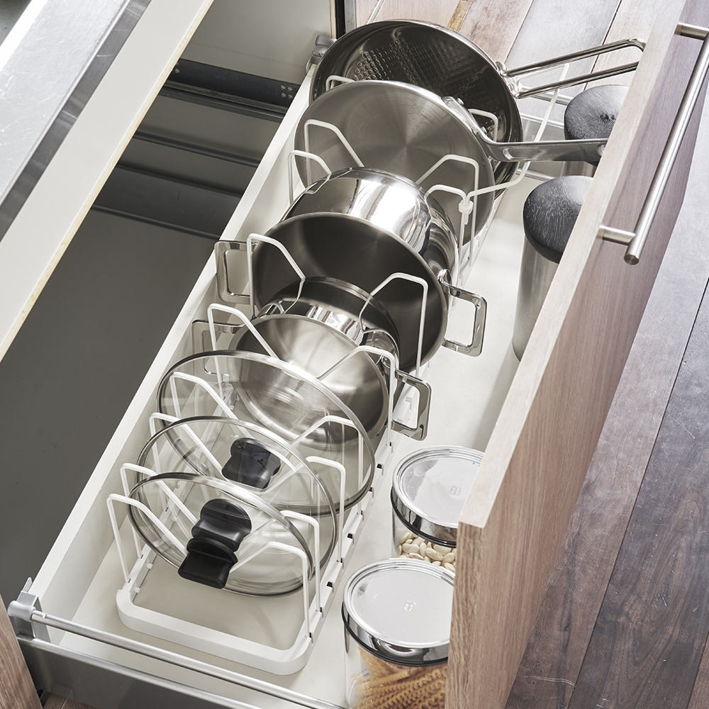 Tower Utdragbart Ställ för Köksredskap 45-82x20 cm Vit