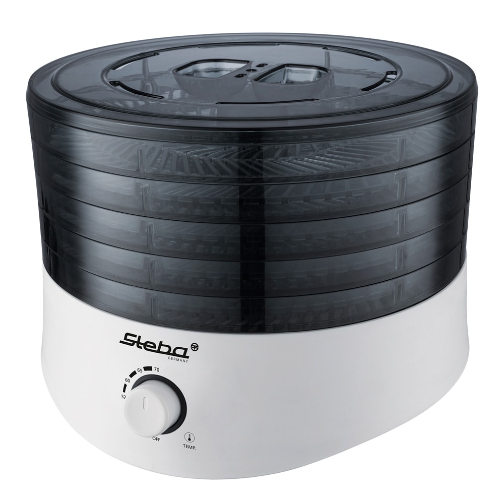 Svamptork / Frukttork 5 brickor 18 cm Svart/Vit