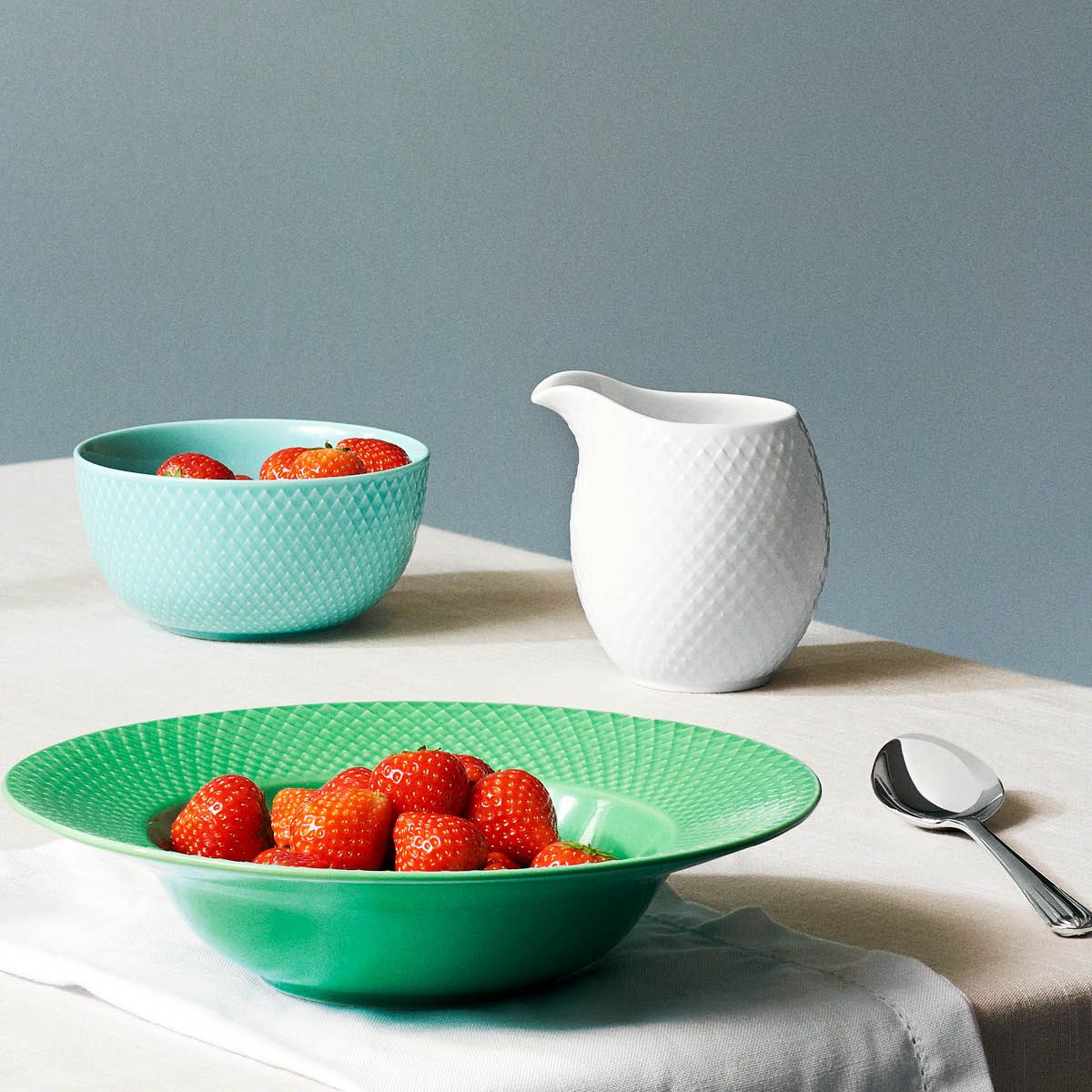 Rhombe Color Tallrik Djup 24.5 cm Grön