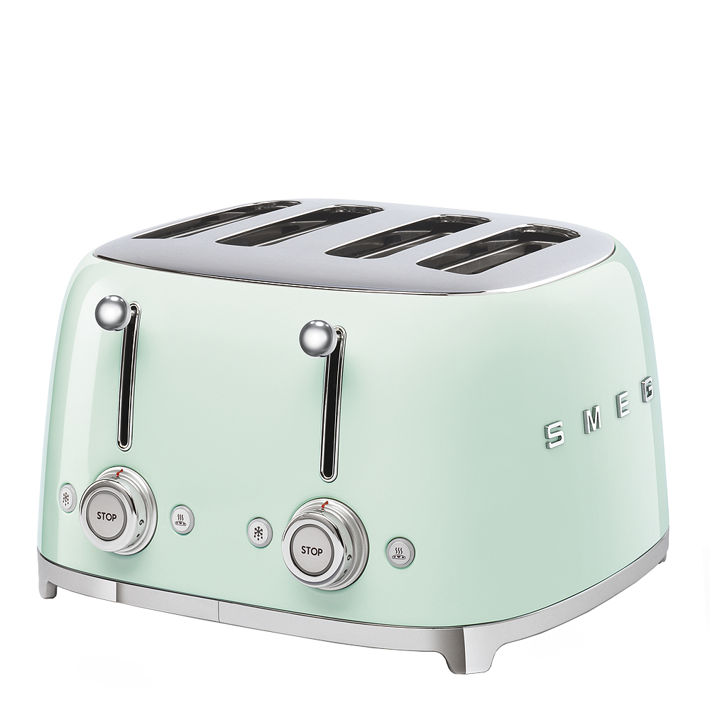 Smeg 50's style Brödrost 4 skivor kvadrat Grön