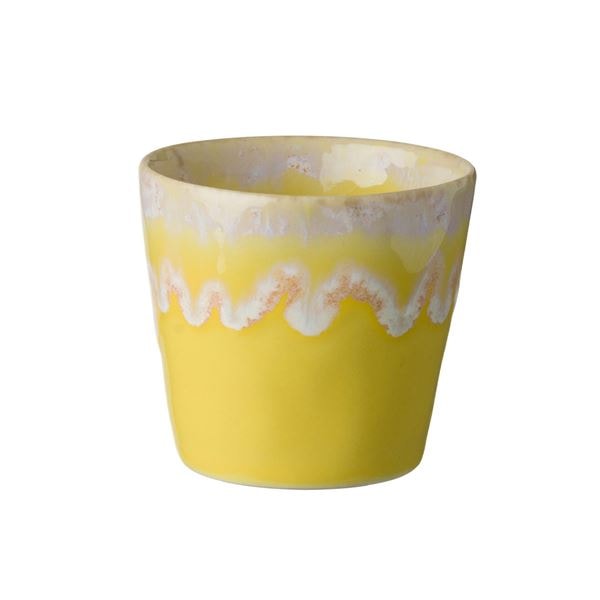 Gres Espressokopp 10 cl 6,5x6 cm Gul