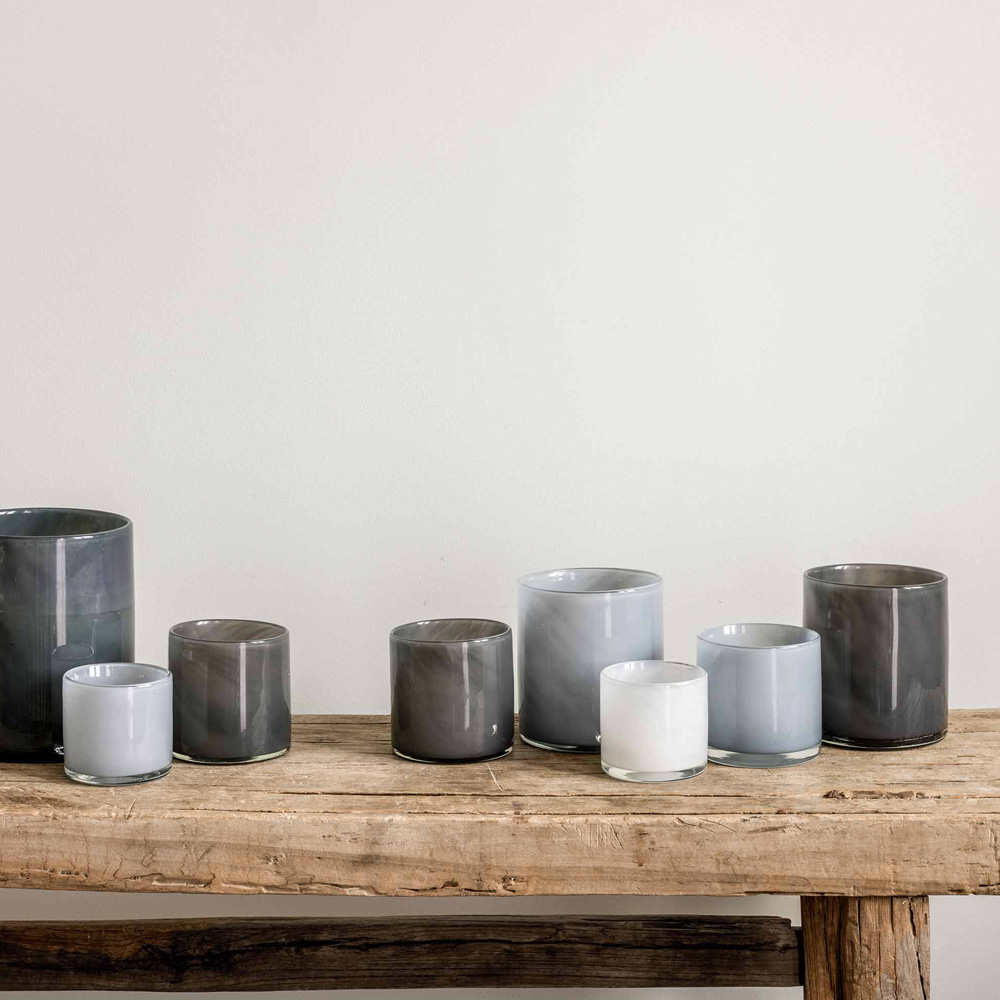 Lyric Ljuslykta 8x8 cm Dark Grey