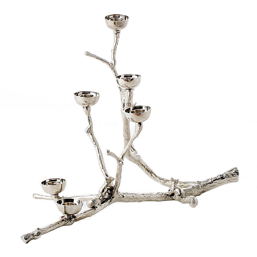 Twiggy Ekorre Kandelaber Silver