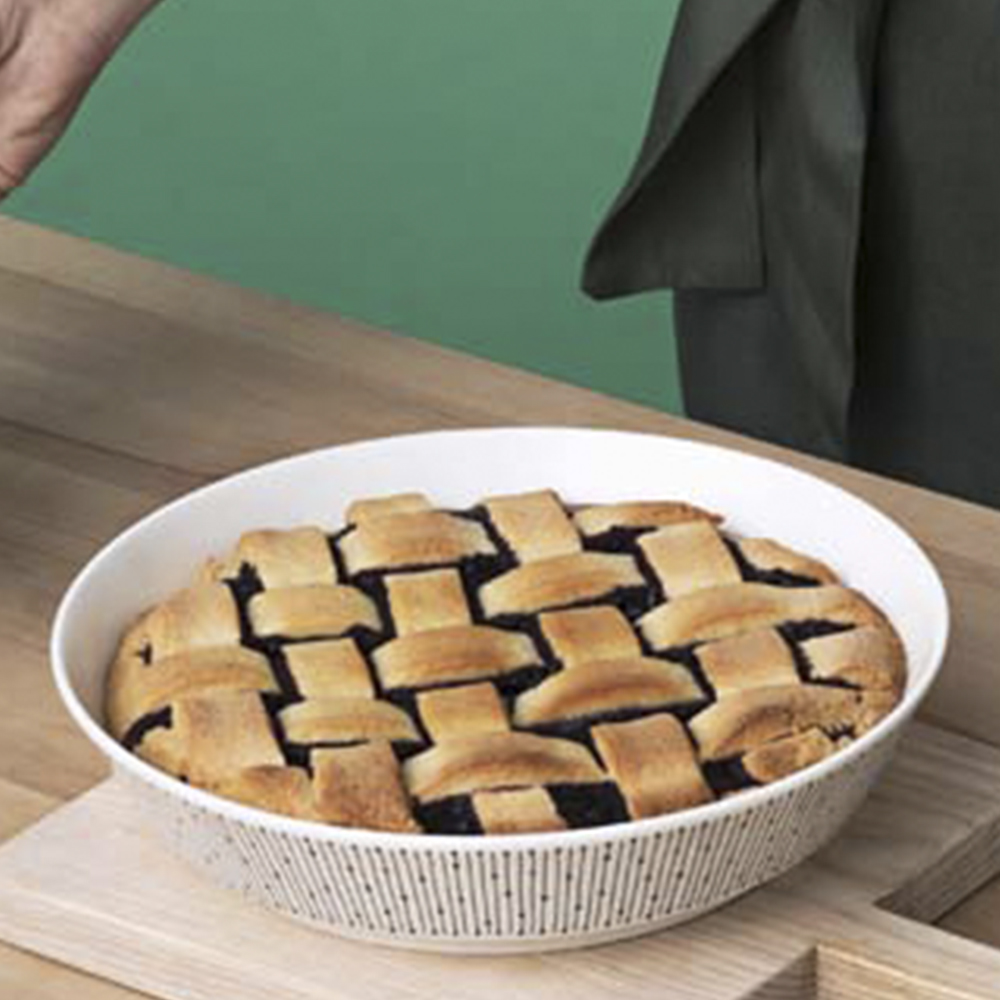 Mainio Sarastus Tallrik Djup 23 cm Vit/Svart