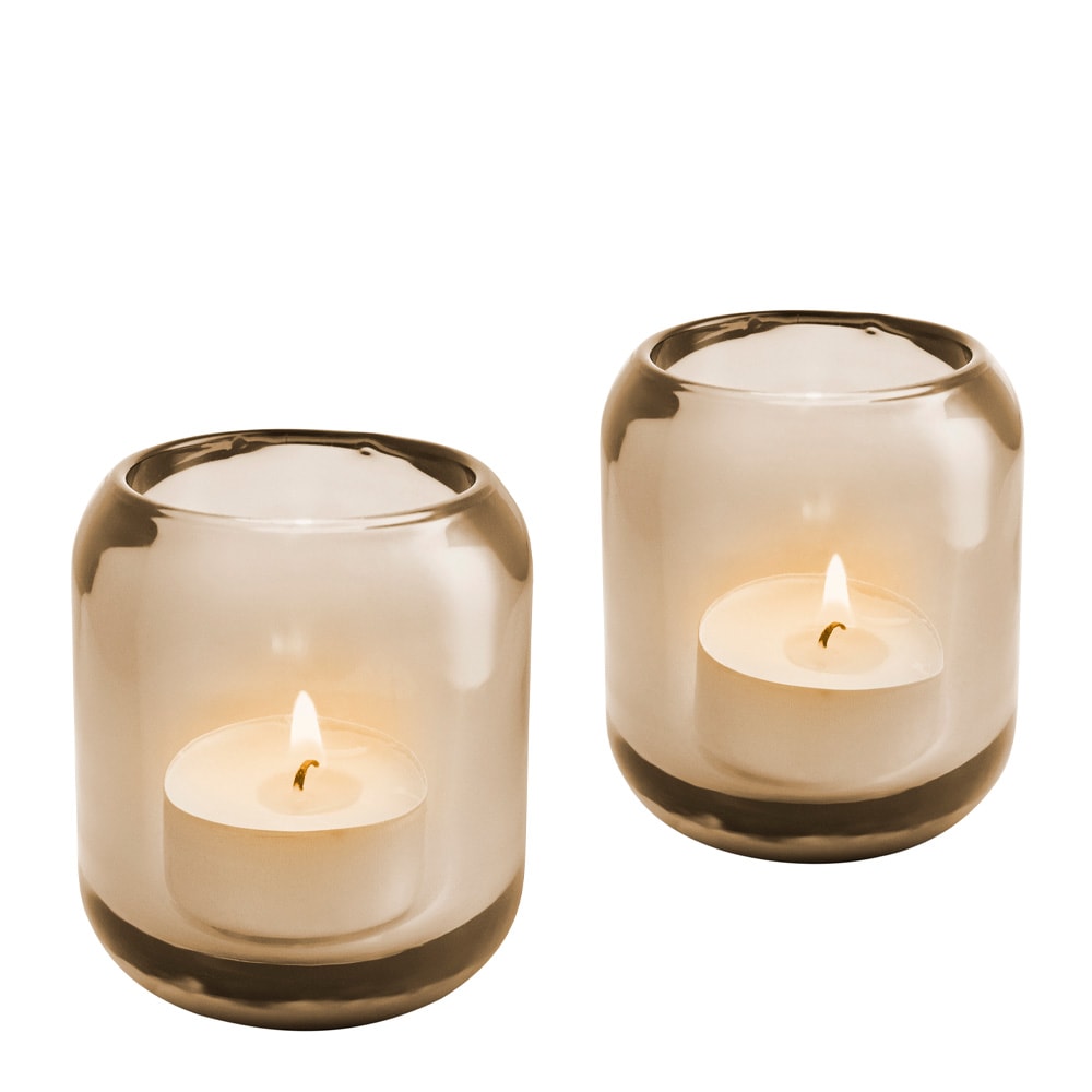 Acorn Ljuslyktor 2-pack Hazel brown