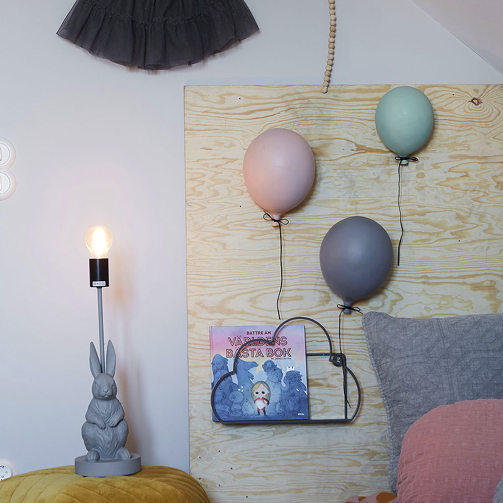 Balloon Väggdekor 17x23 cm Grå