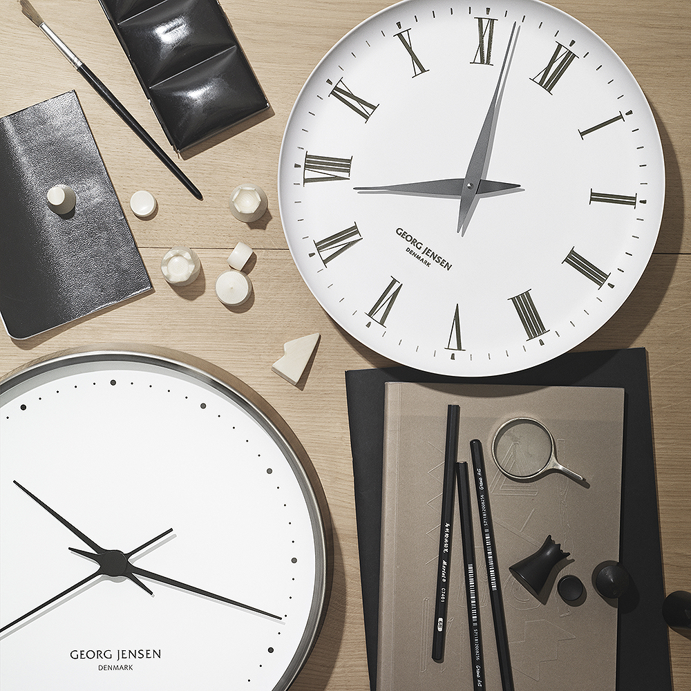 Henning Koppel Klocka 40 cm Vit/Rostfri