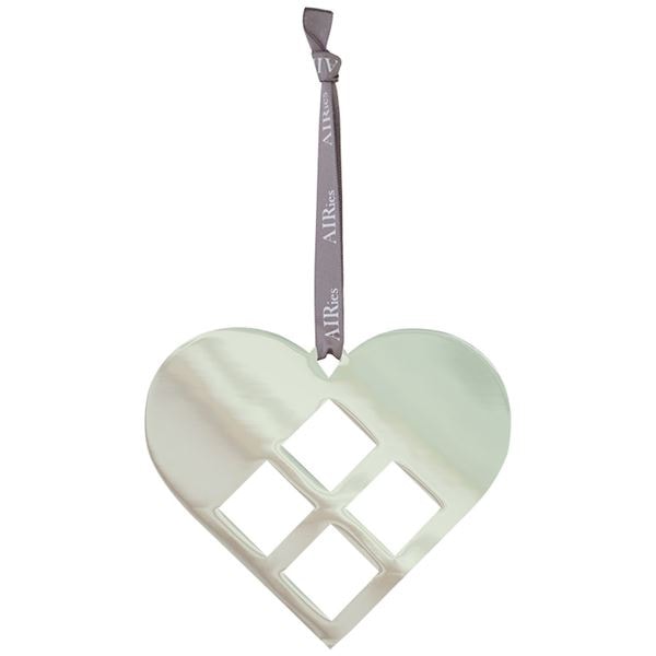 Julhänge Hjärta 12x12 cm Silver