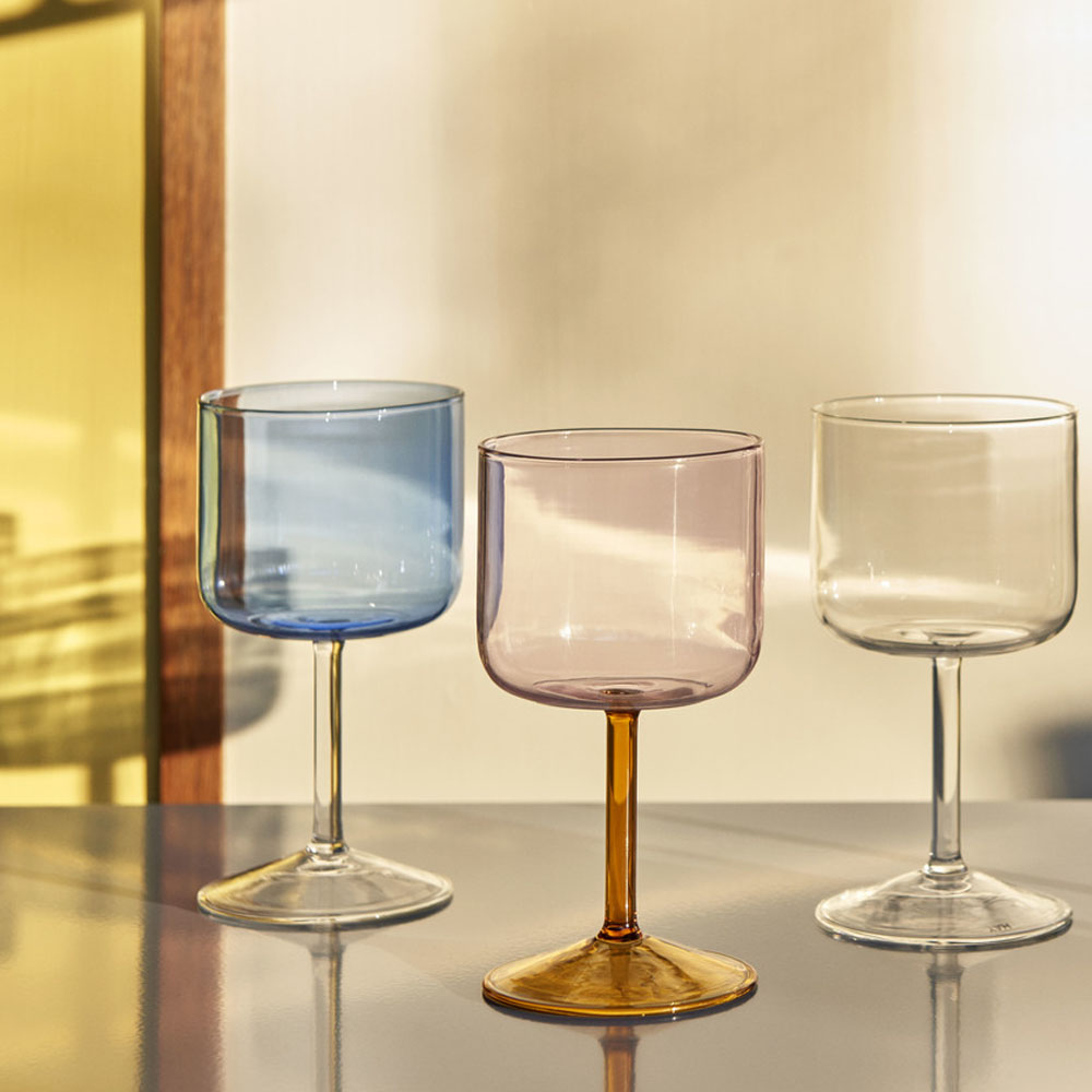 Tint Vinglas 2-pack Blå/Klar