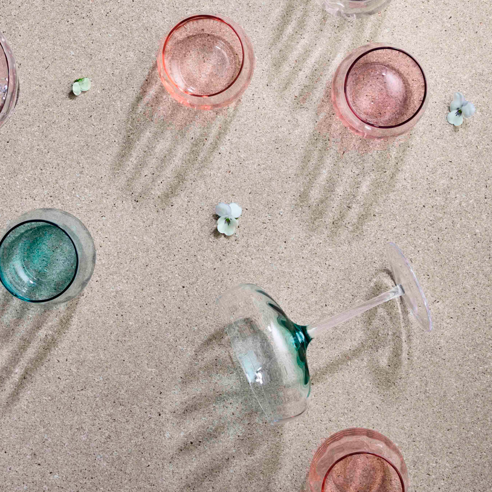 S?holm Sonja Champagne/cocktail glas 30 cl Petrol blue