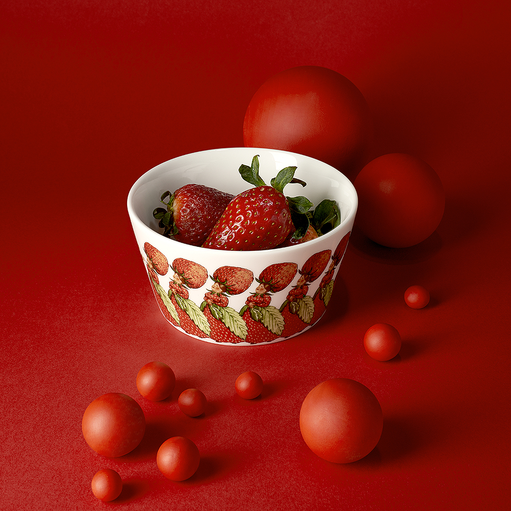 Elsa Beskow Skål 50 cl Familjen Jordgubbe