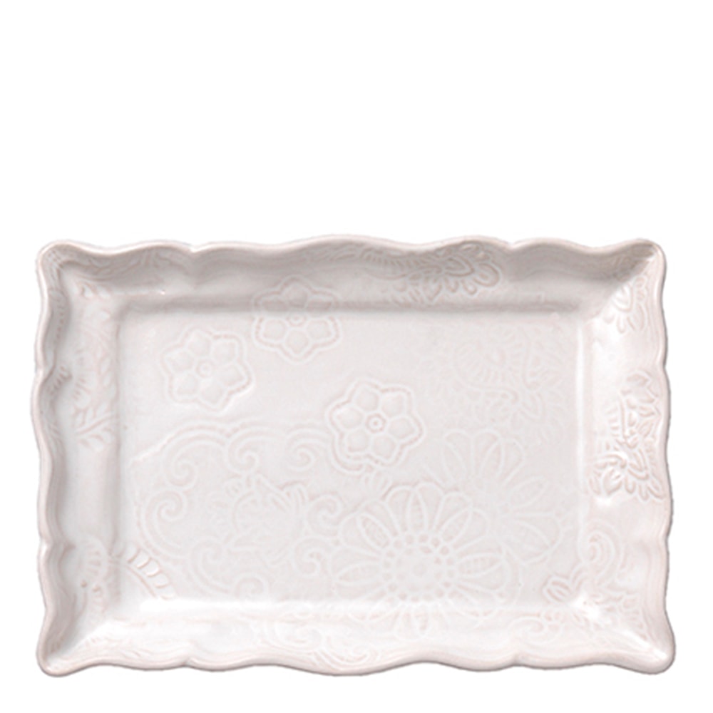 Arabesque Tallrik 19x13 cm White