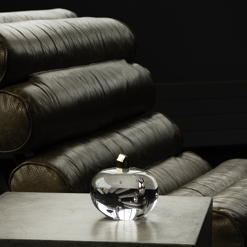 Earth on Top mini 6 cm Klar/Guld