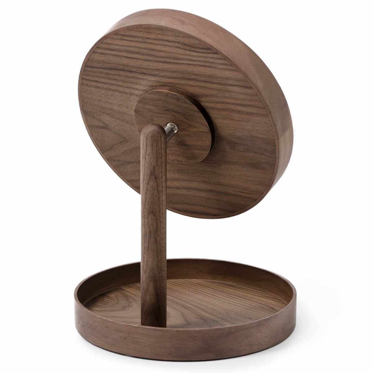 Magnify Mirror Bordsspegel med bricka 25 cm Valnöt