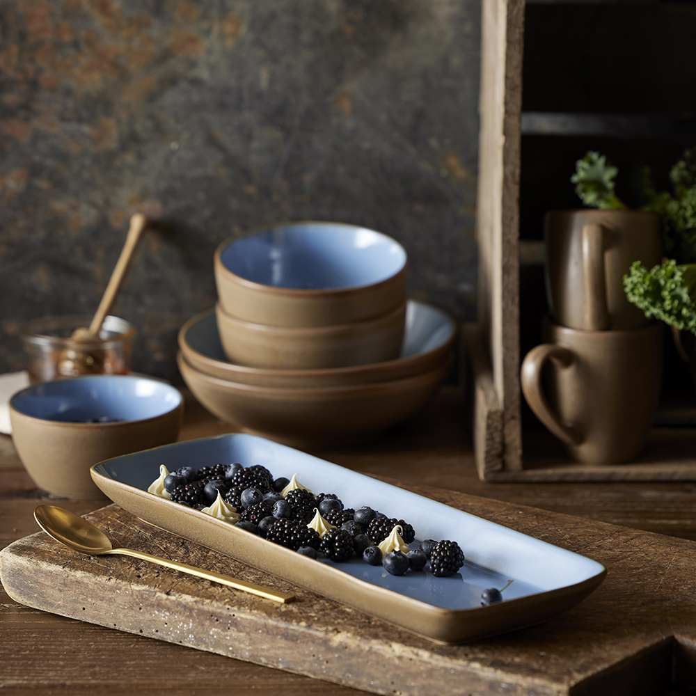 BITZ Skål 14 cm Wood/Ocean