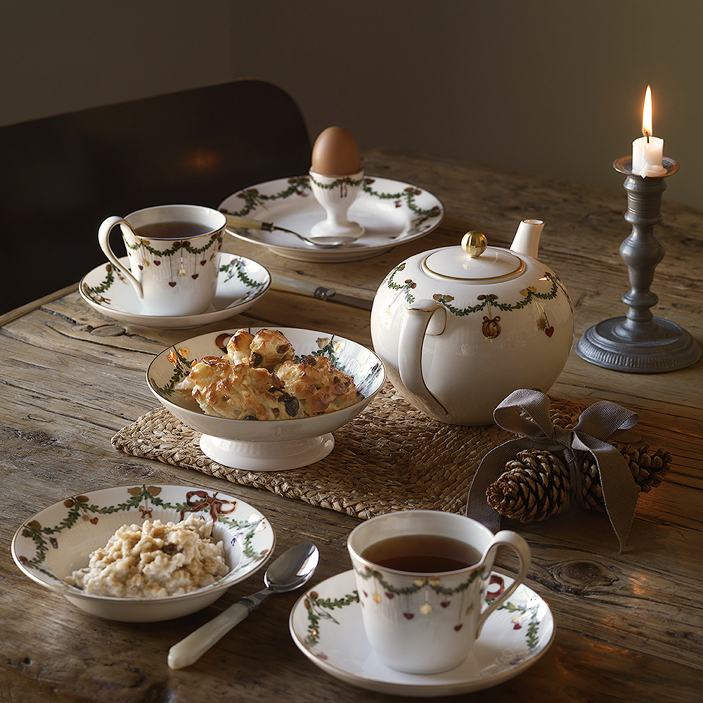 Star Fluted Christmas Äggkopp 2-pack