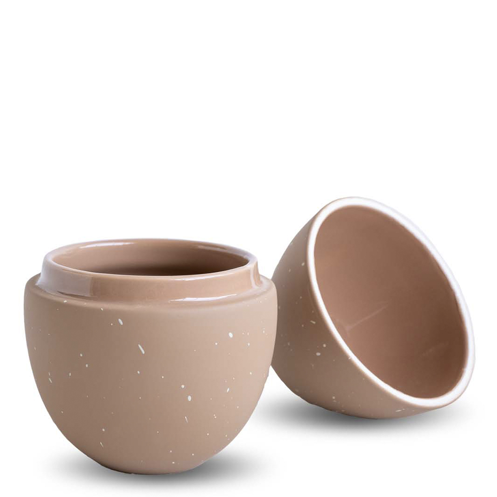 Bonbonniere Påskägg 14 cm Café au Lait/Shell