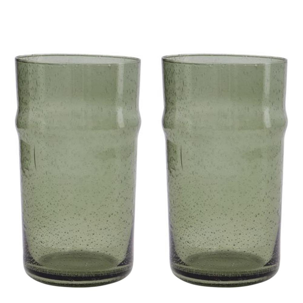 Rain Glas 14 cm 2-pack Grön
