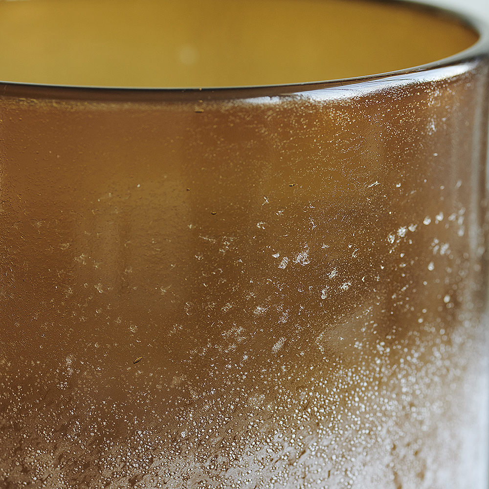 Mist Ljushållare Glas 19,5 cm Brun