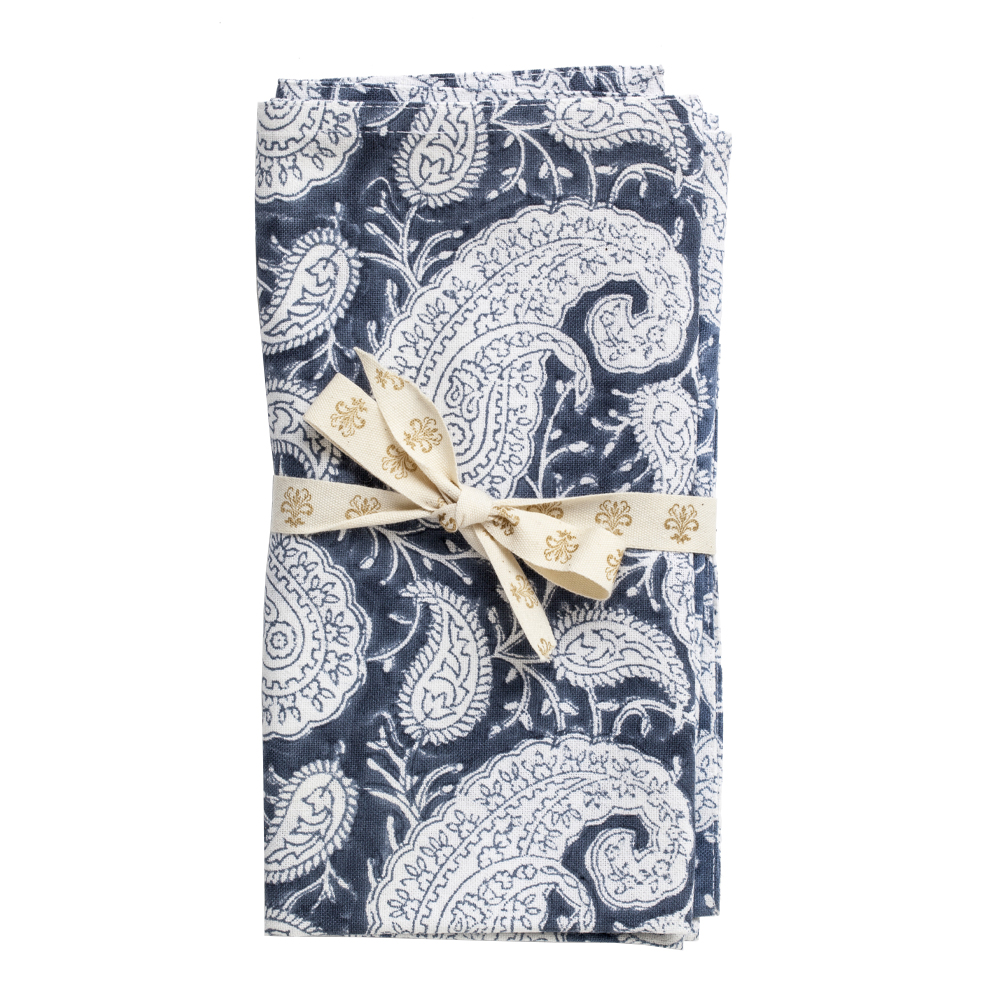 Big Paisley Servett 4-pack 50x50 cm Navy Blue