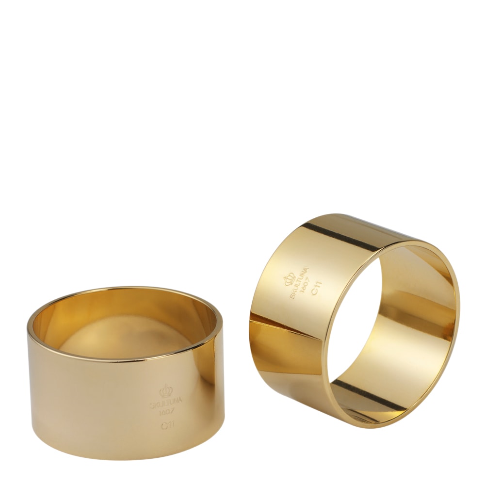 Servettring 2-pack Mässing