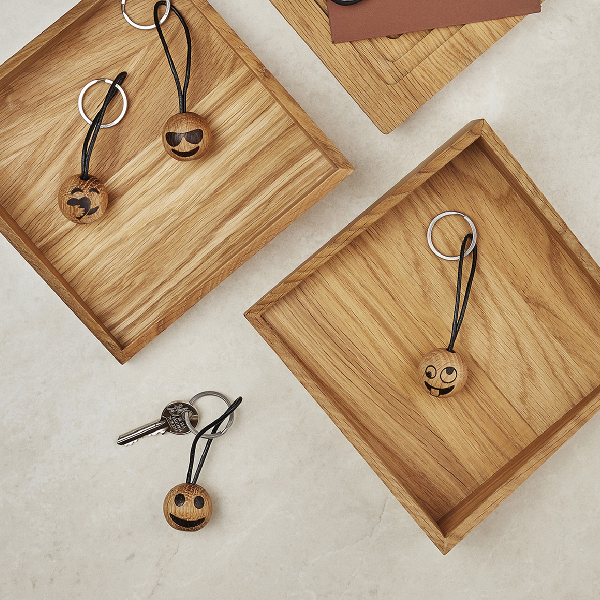 Emoji Nyckelring 3 cm Silly