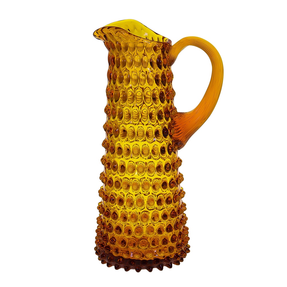 Hobnail Karaff Hög 1 L Amber