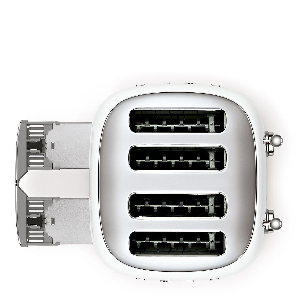 Smeg 50's style Brödrost 4 skivor kvadrat Vit