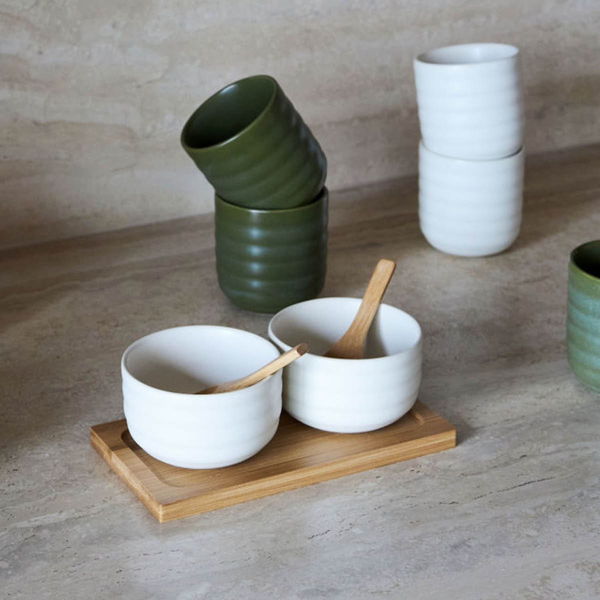 Ellen Skålset med sked 17 cl Vit