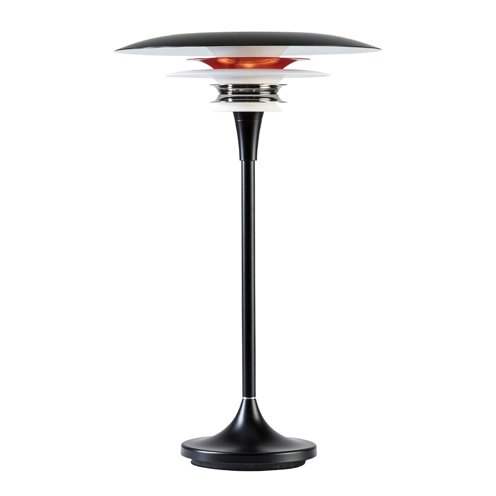 Diablo Bordslampa 30 cm Matt Svart/Blank Röd