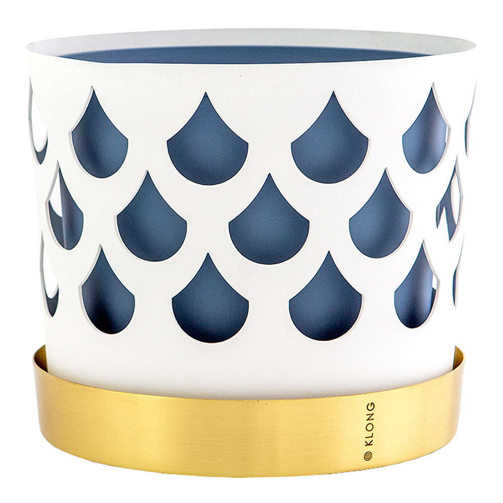 Trio Kruka Drop 18 cm Vit