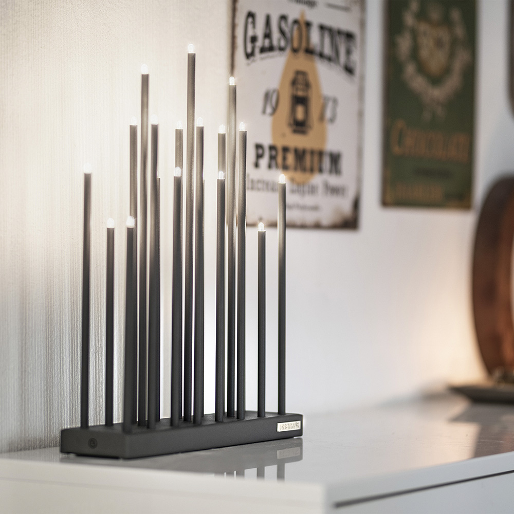 Elflugan Adventsljusstake Original 32x8 cm Antracit