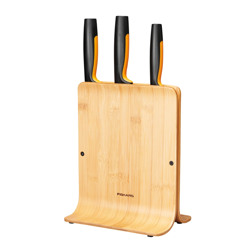 Functional Form Knivblock med 3 Knivar Bambu