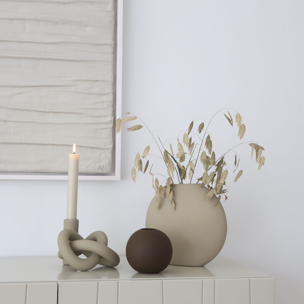 Lykke Ljusstake 10 x 14 cm Sand