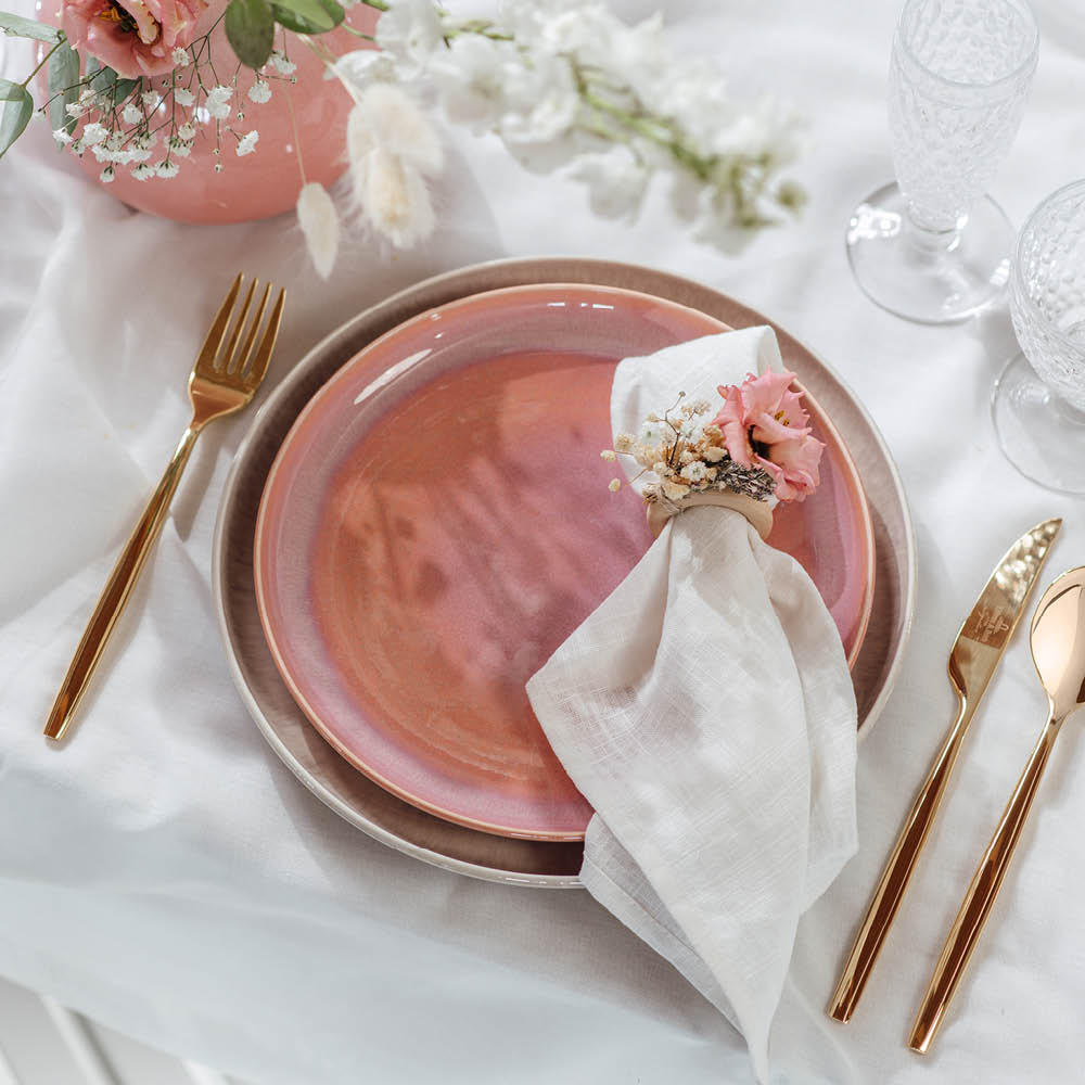 Perlemor Coral Tallrik 24 cm Rosa