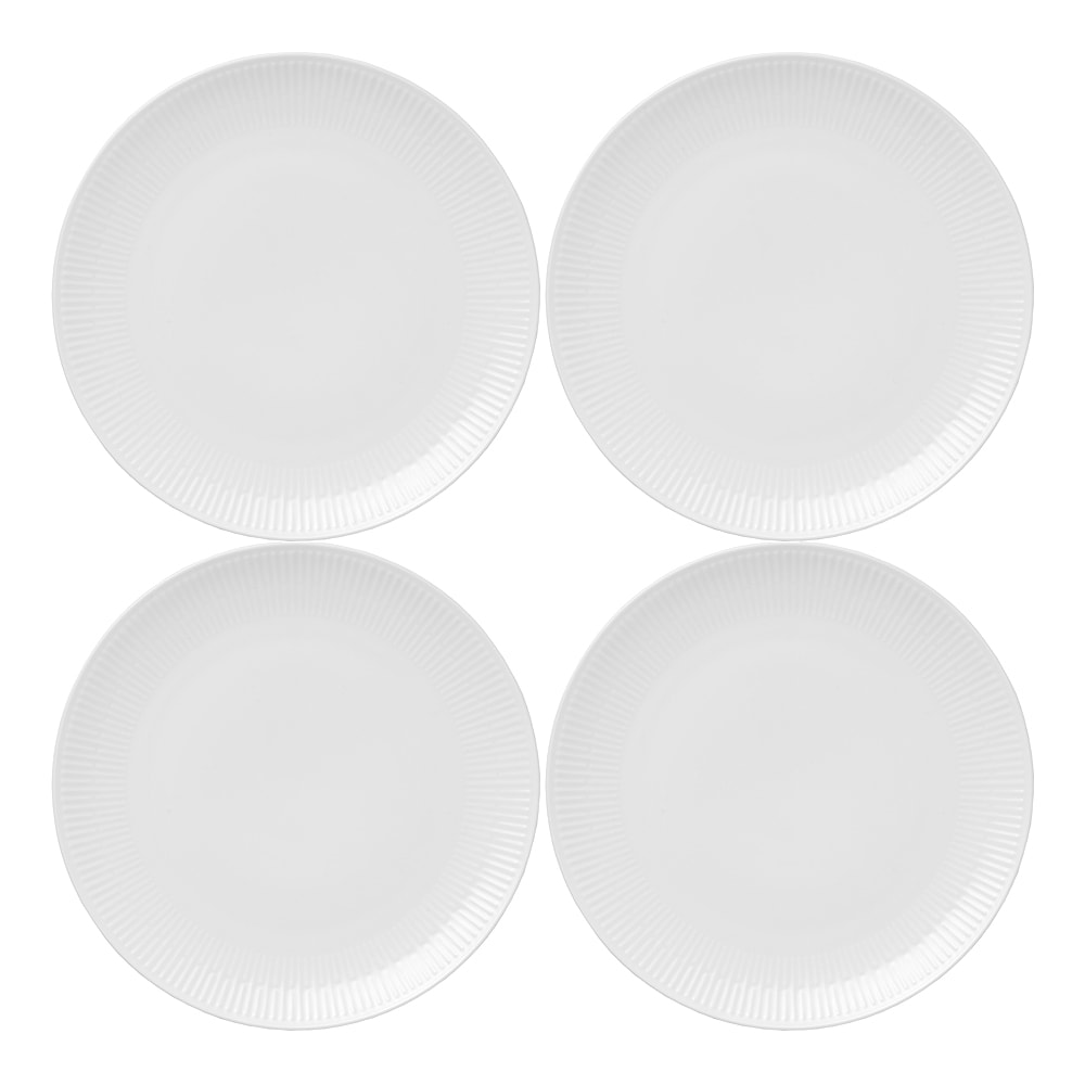 Relief Tallrik 27 cm 4-pack Vit