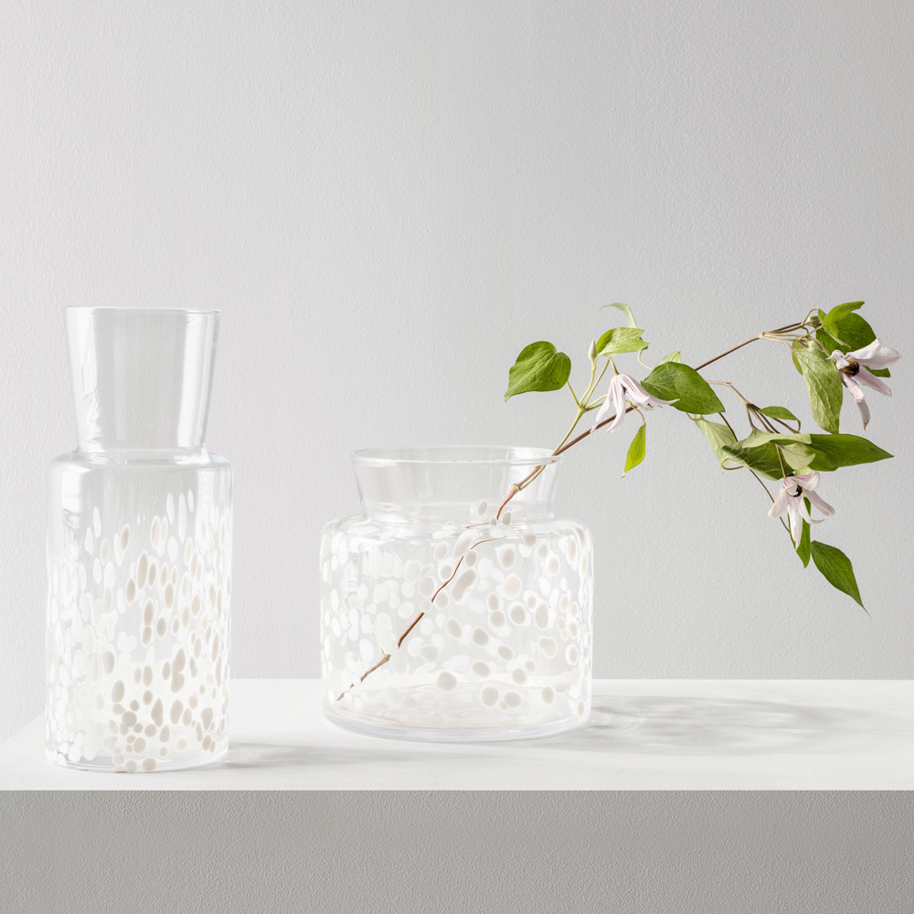 Meadow Vas vinter 30 cm Vit