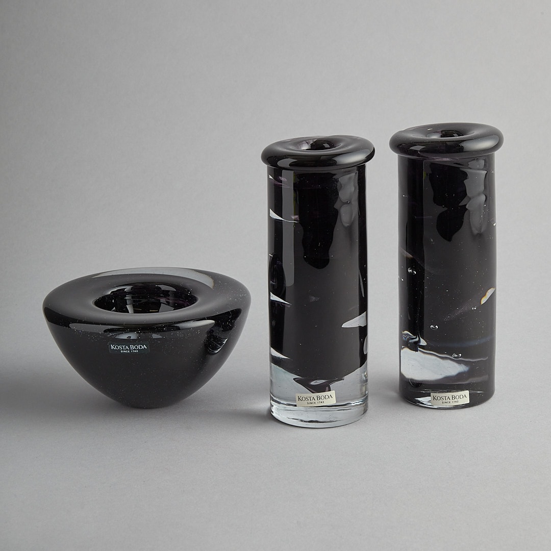 "Atoll" ljuslykta och 2 st Ljusstakar