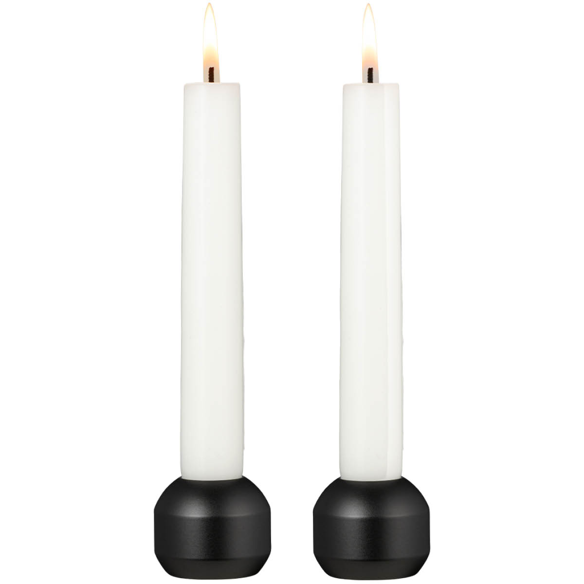 Silhouette Ljusstake 3,4 cm 2-pack Svart