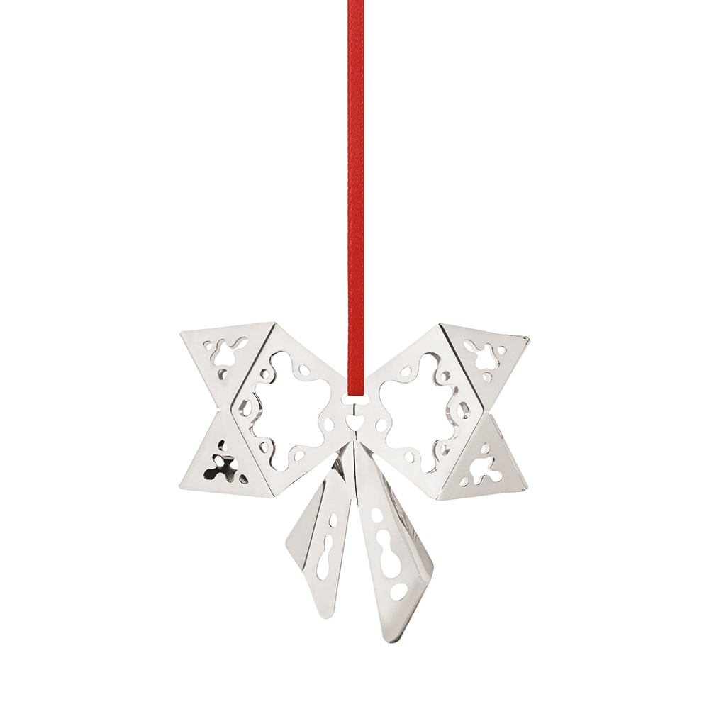 Christmas Collectibles Julhänge Rosett 7,1 cm Pläterad