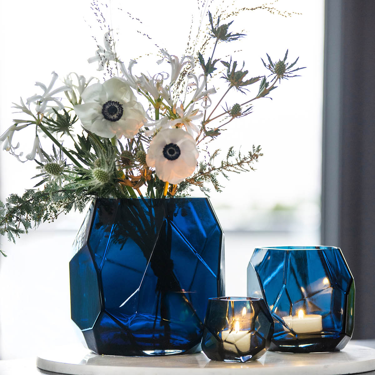 Iglo Ljuslykta / Vas 9 cm Royal Blue