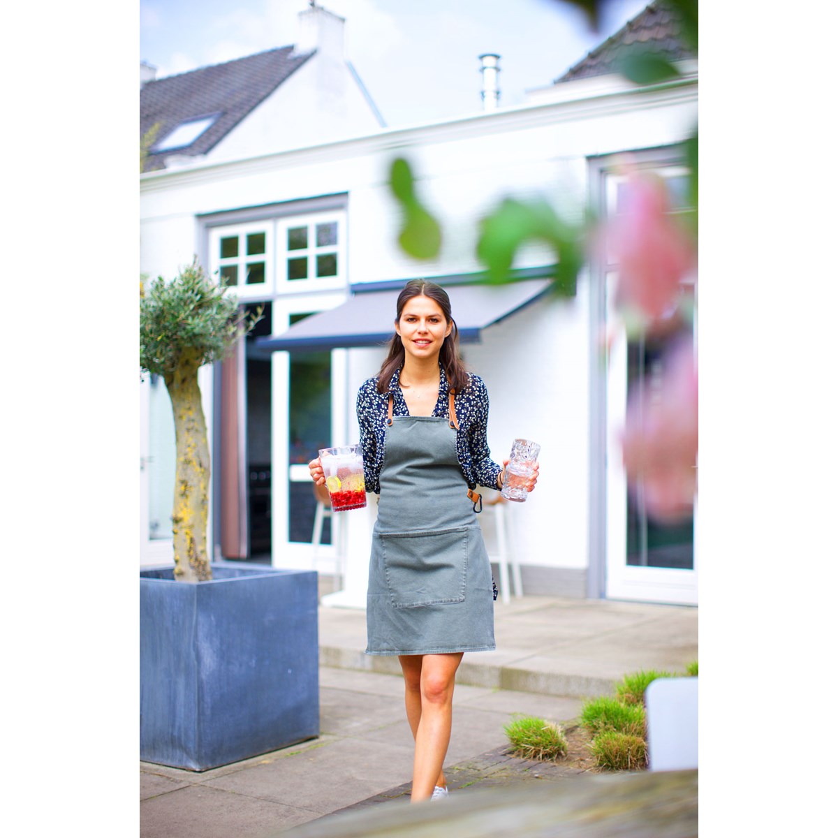 Förkläde Canvas Grå